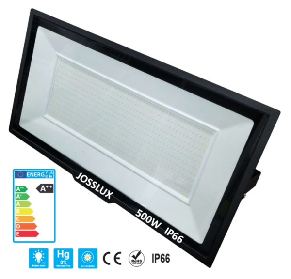REFLECTOR LED SLIM 500W AC100-240V CRI 70 6500K IP66