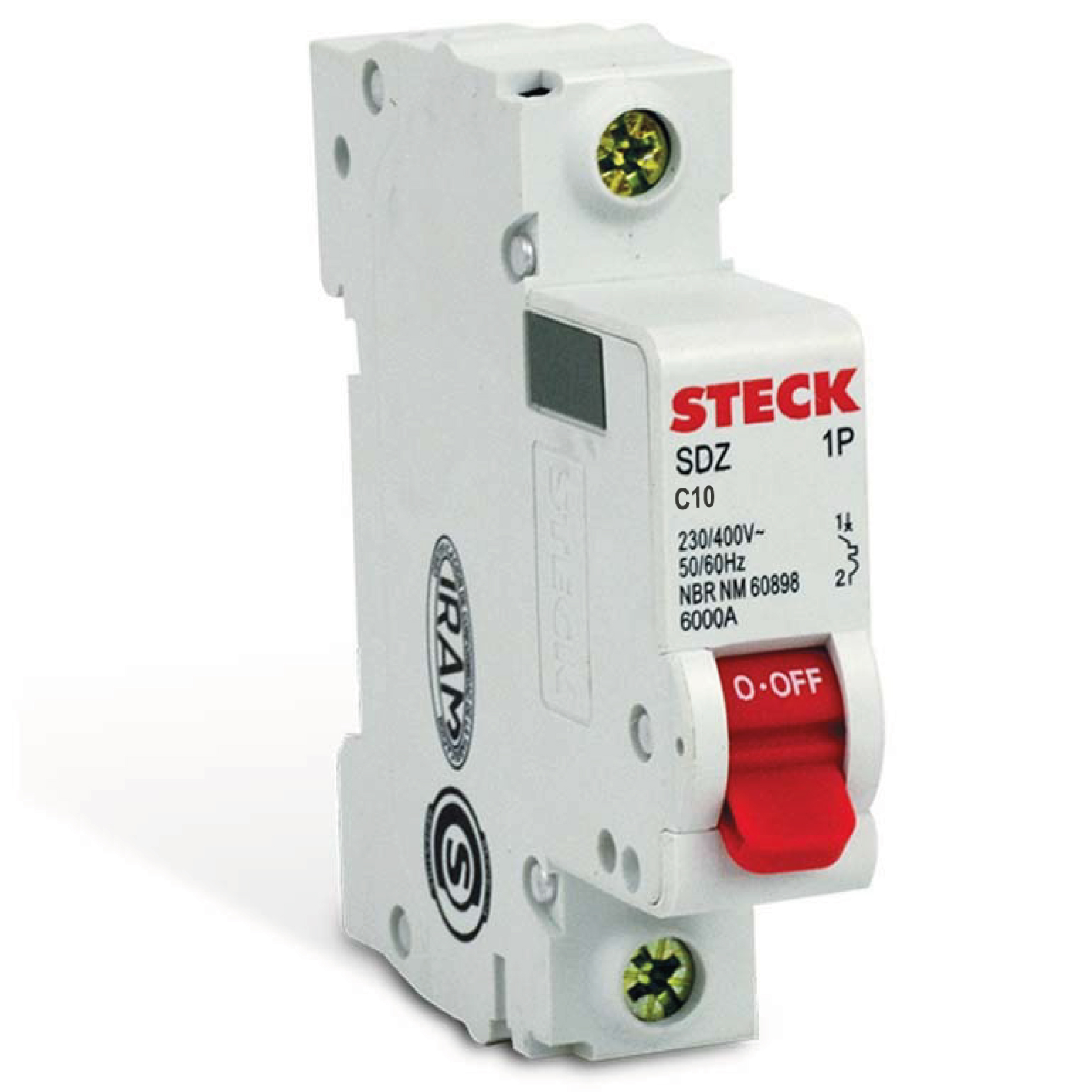 INTERRUPTOR TERM. 1P 10A 6KA SDZD61C10-STECK