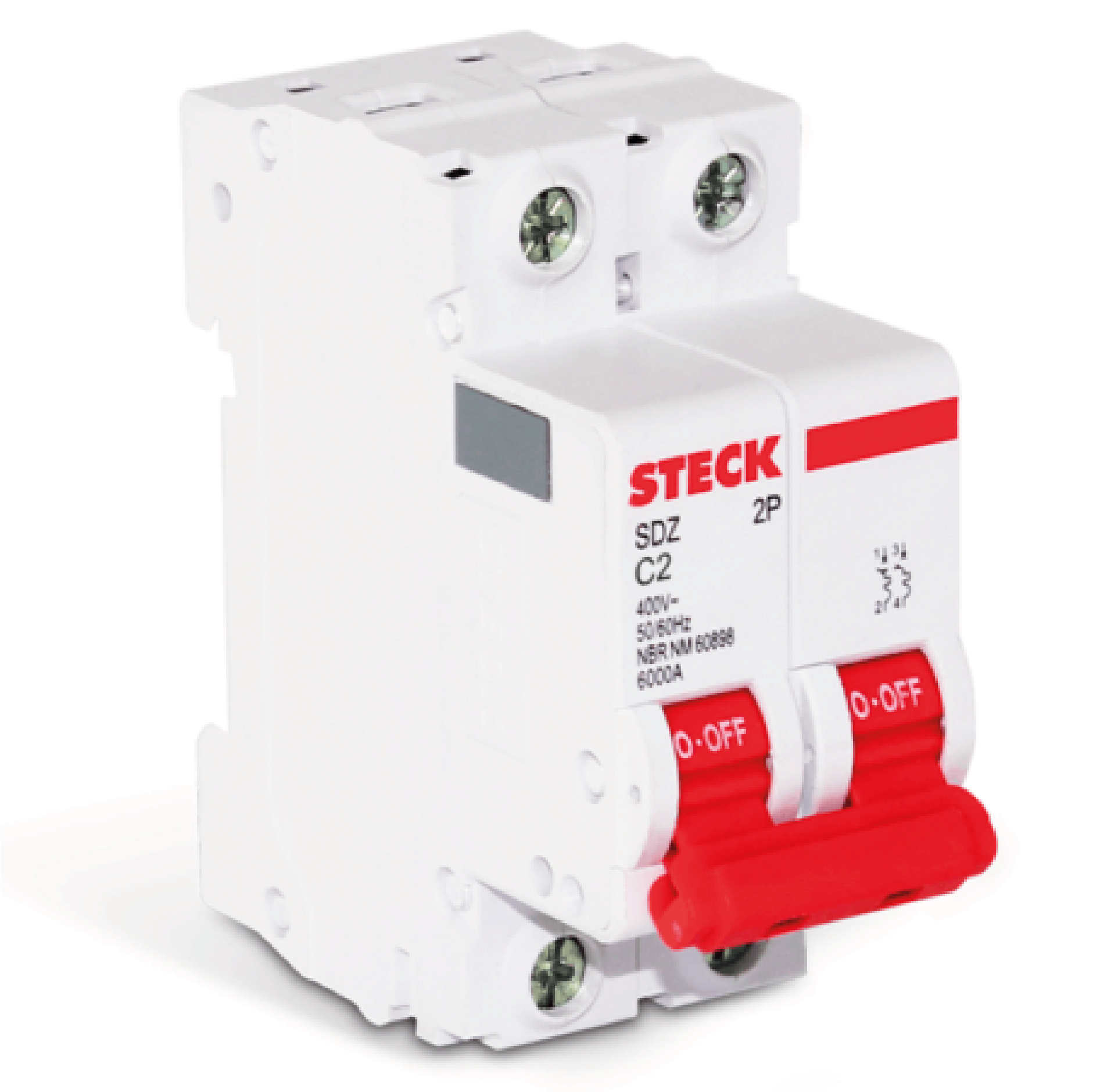 INTERRUPTOR TERM. 2P 2A 6KA SDZD62C02-STECK