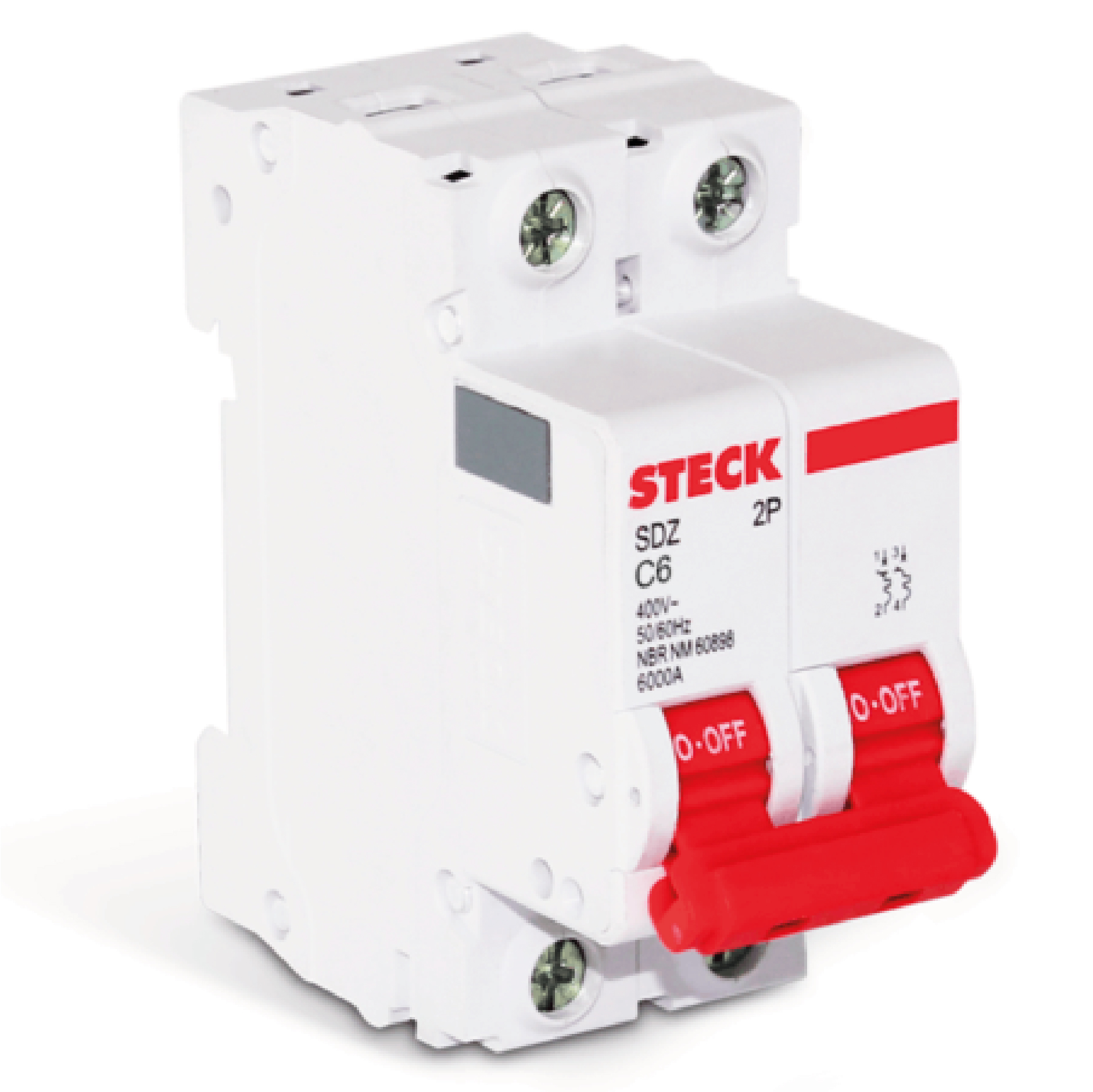 INTERRUPTOR TERM. 2P 6A 6KA SDZD62C06-STECK