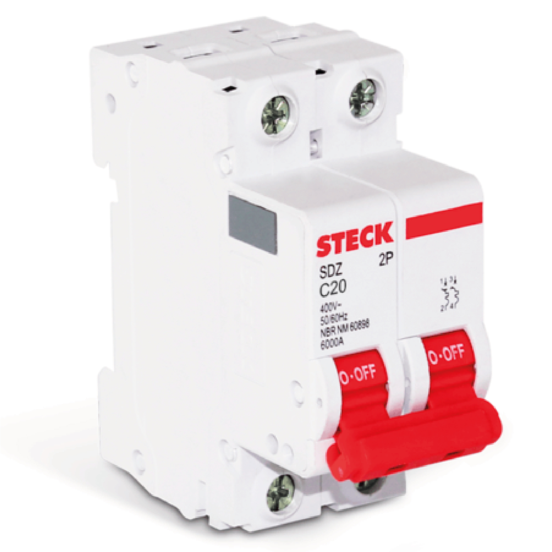 INTERRUPTOR TERM. 2P 20A 6KA SDZD62C20-STECK