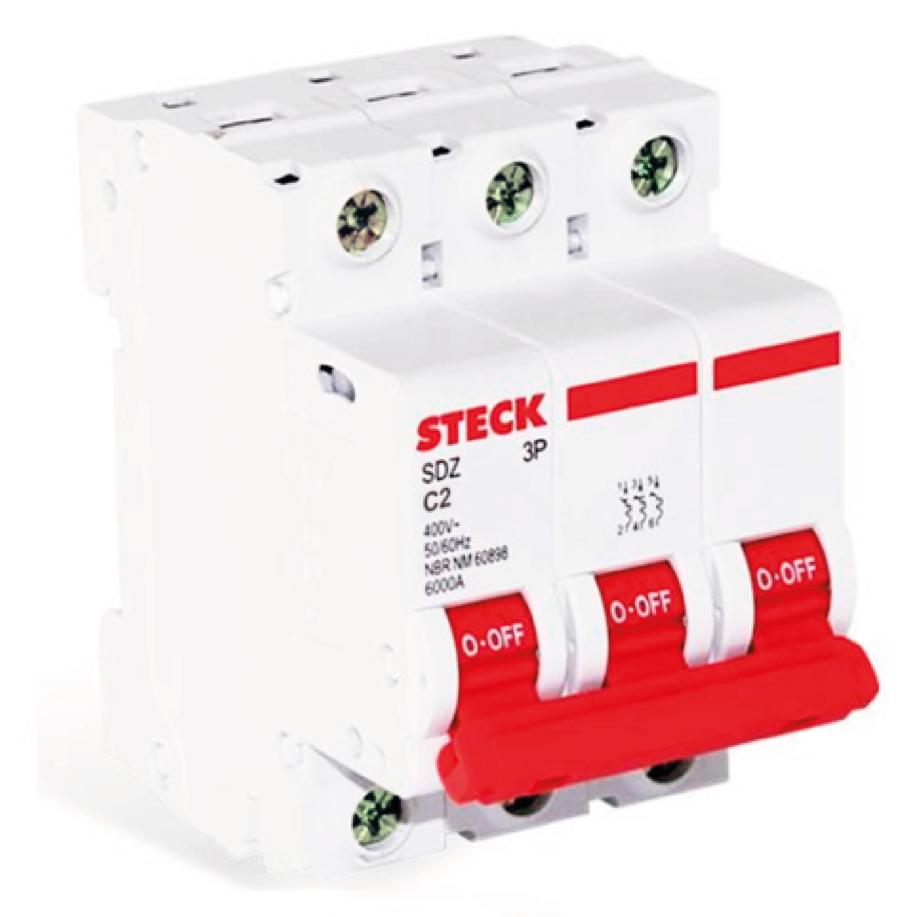 INTERRUPTOR TERM. 3P 2A 6KA SDZD63C02-STECK