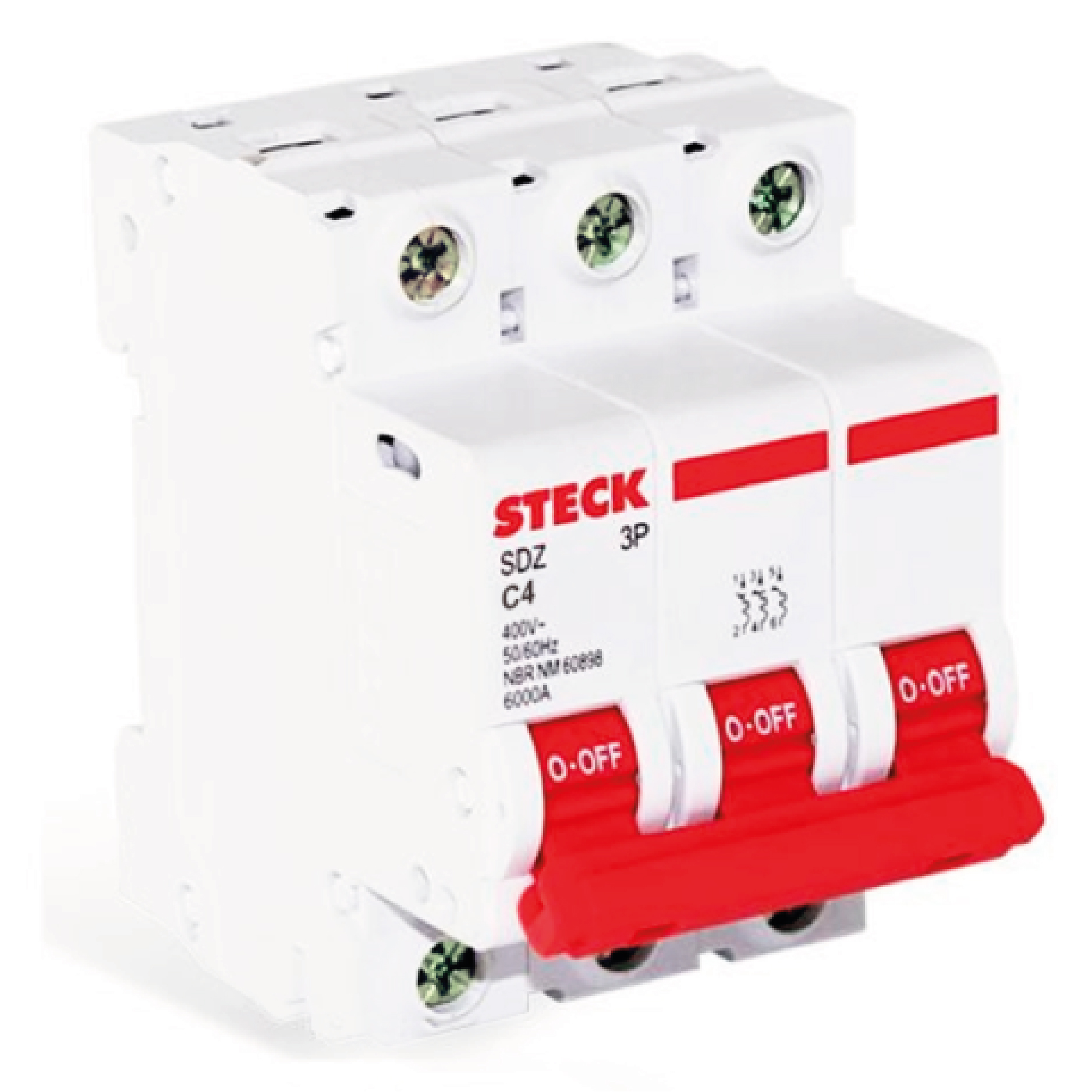 INTERRUPTOR TERM. 3P 4A 6KA SDZD63C04-STECK