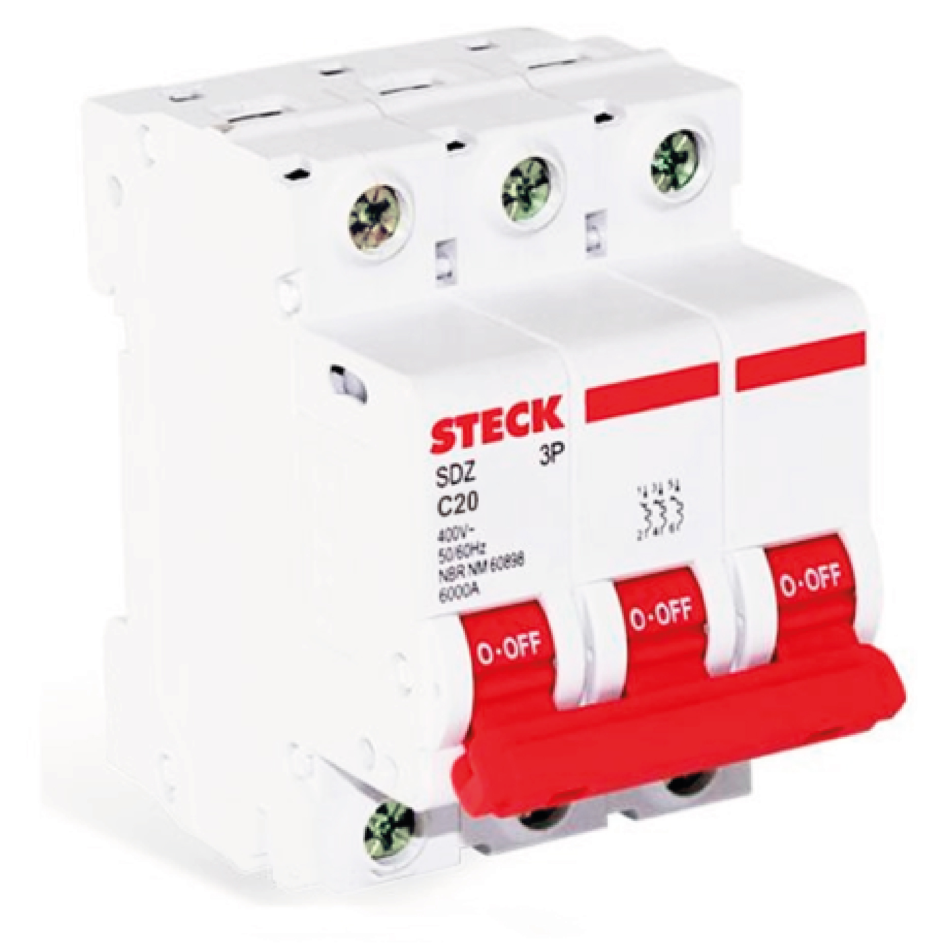 INTERRUPTOR TERM. 3P 20A 6KA SDZD63C20-STECK